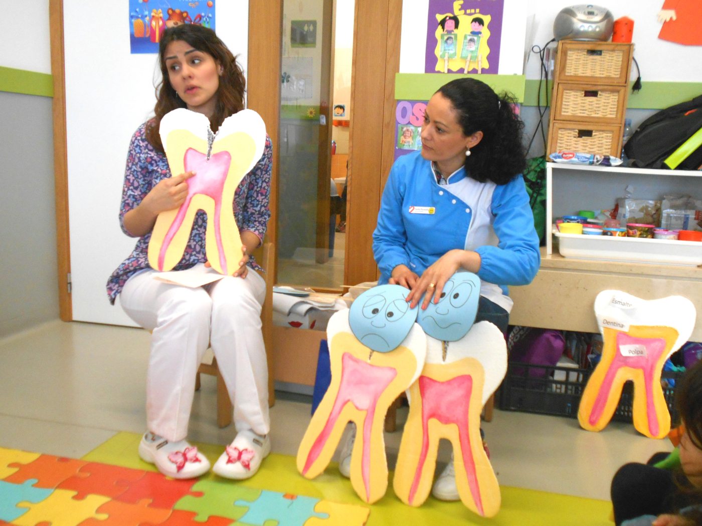Visita das dentistas da Vida Lis